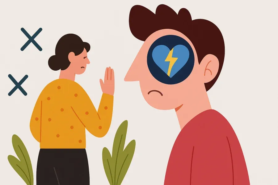 osoba czująca lęk przed odrzuceniem