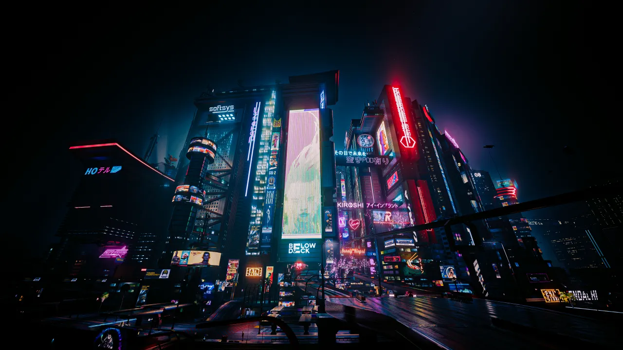 Cyberpunk 2077 Night City skyline