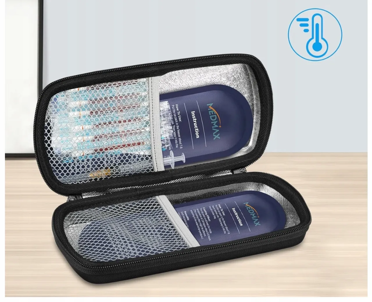 Torby termoizolacyjne na leki, wkłady chłodzące