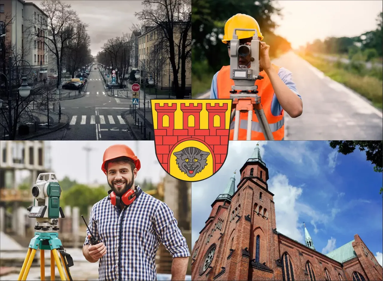 Geodeta wytyczający budynek cennik