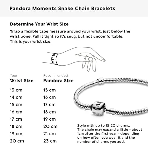 R&oacute;żnice w rozmiarach bransoletek Pandora kolekcji Moments Bangle Reflexions ME