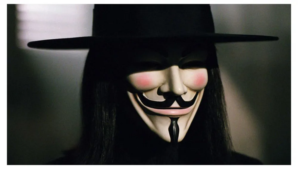 V jak Vendetta maska Guy Fawkes