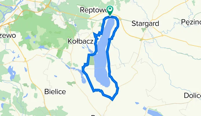 Jezioro Miedwie sporty wodne rowerowy szlak