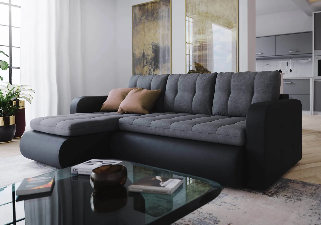 zasłony do czarnej kanapy palety kolorów