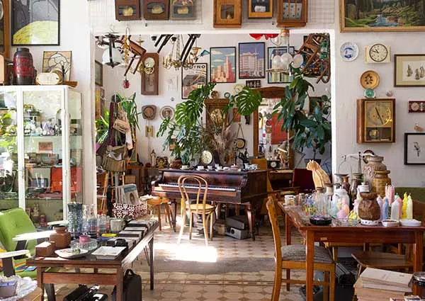 sklep vintage wnętrze