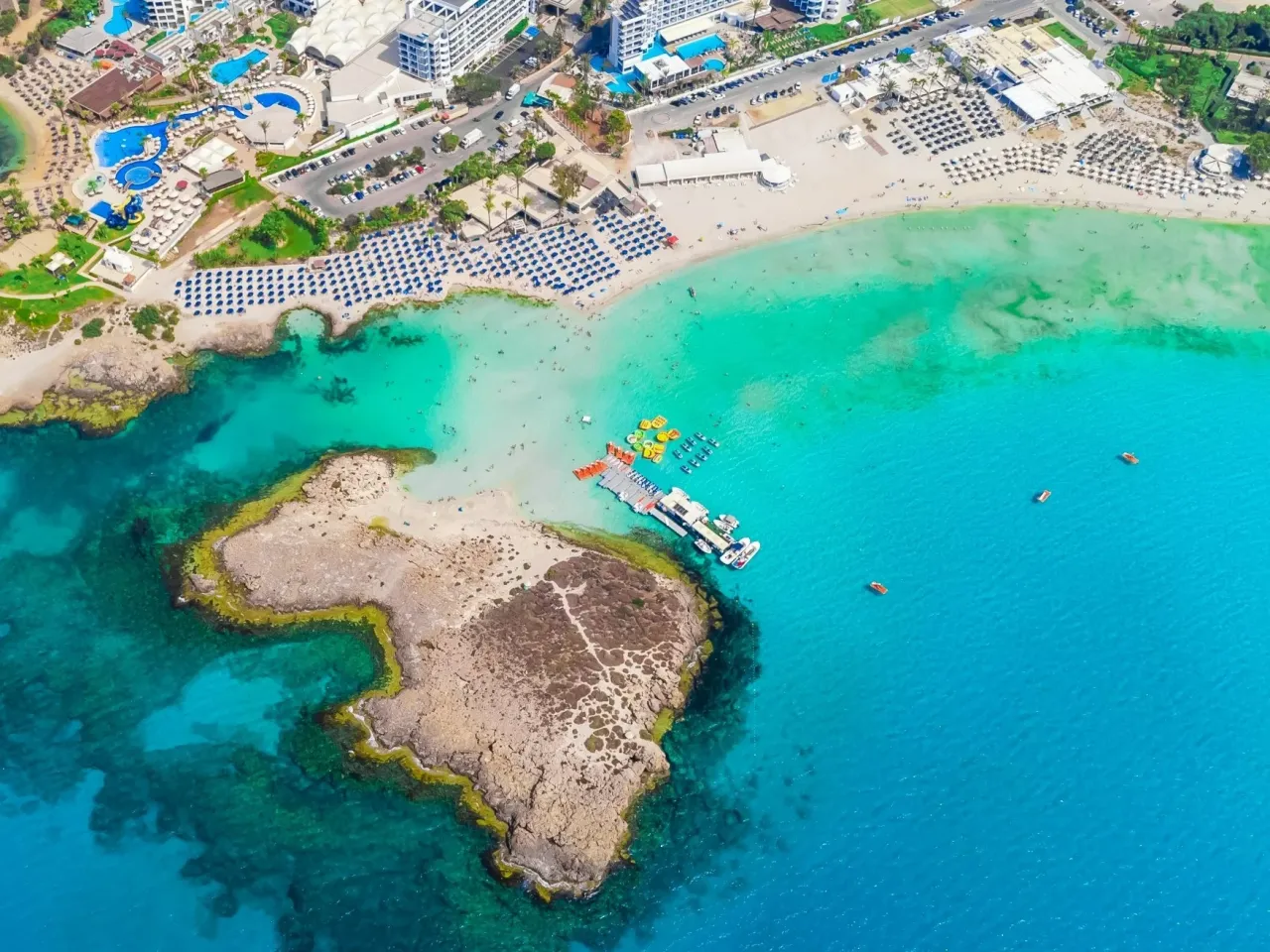 Mapa Cypru i Morza Śr&oacute;dziemnego