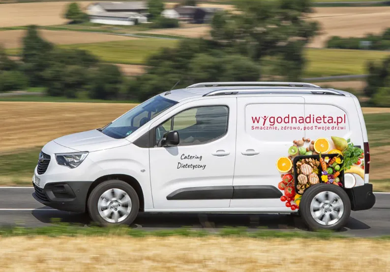 samoch&oacute;d chłodnia catering dietetyczny