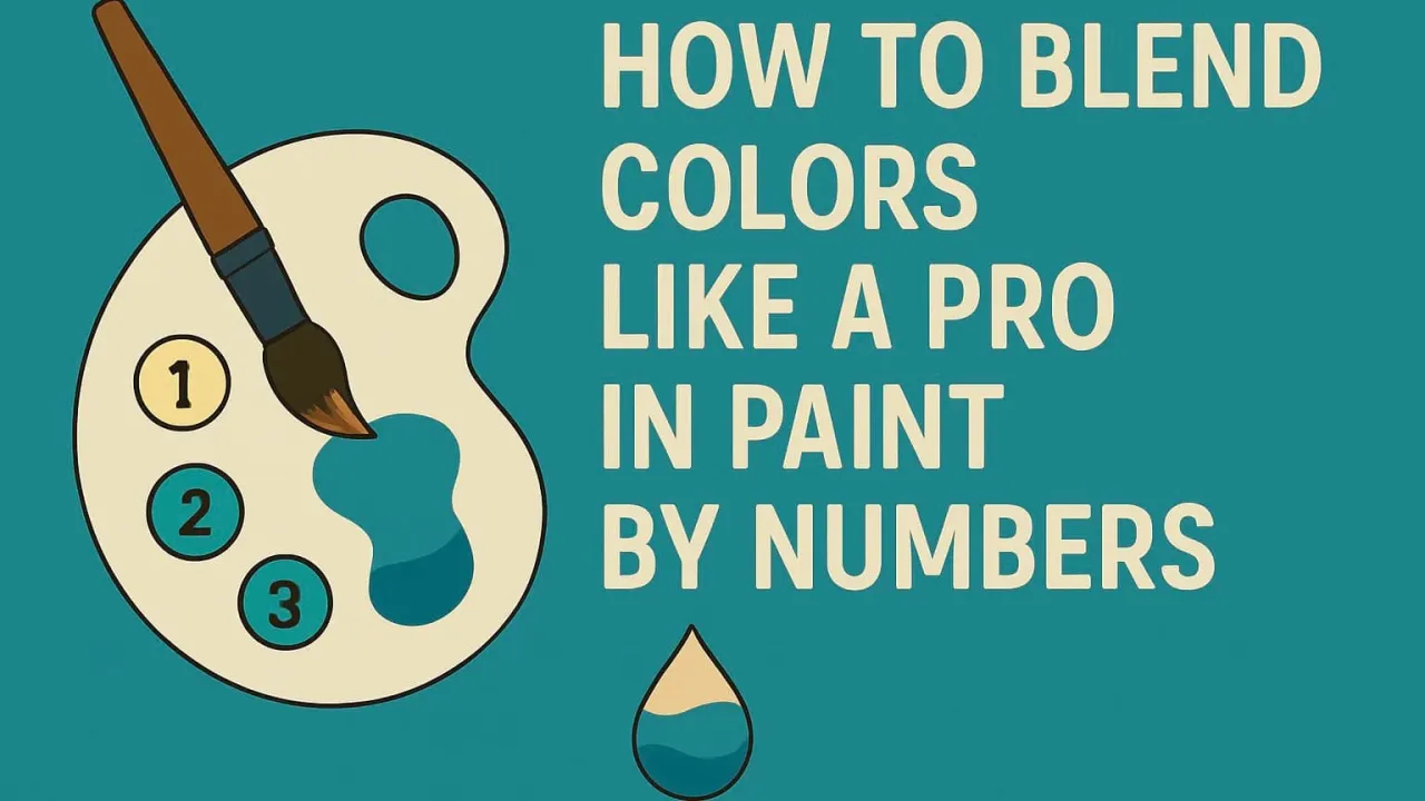 Malen nach Zahlen Blending Farbübergänge