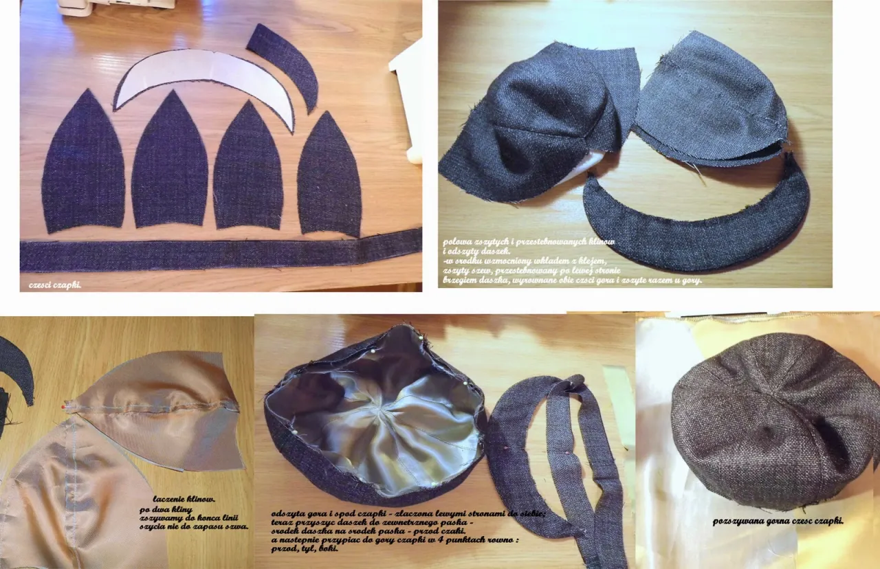 szycie czapki beanie na maszynie ścieg elastyczny