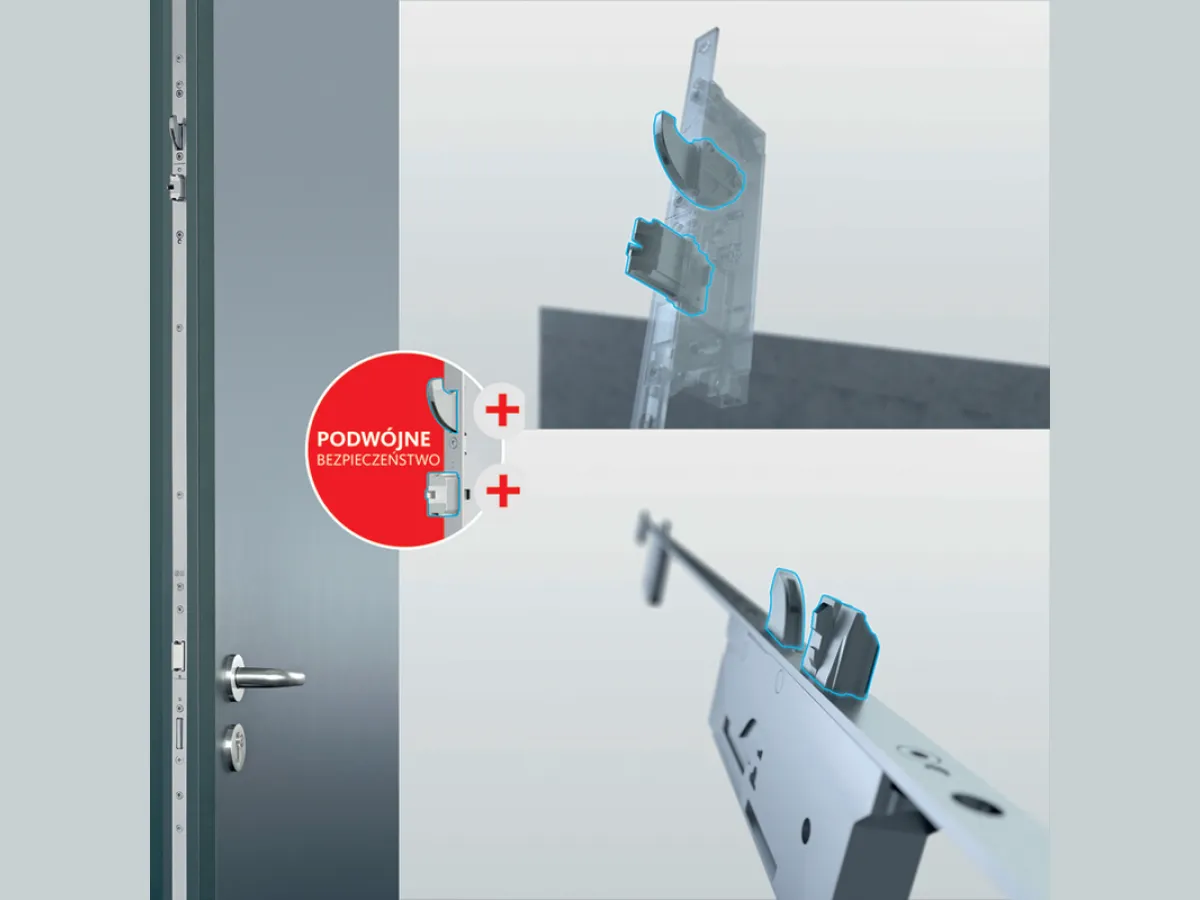 Zamek wielopunktowy drzwi wejściowe