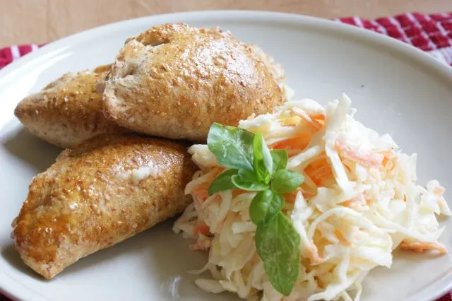 Pierogi z pełnoziarnistego ciasta