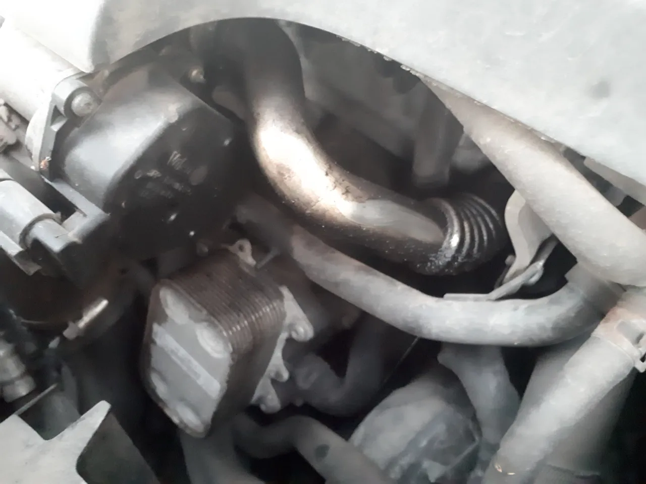 Uszkodzona chłodnica samochodowa Skoda Fabia wyciek płynu