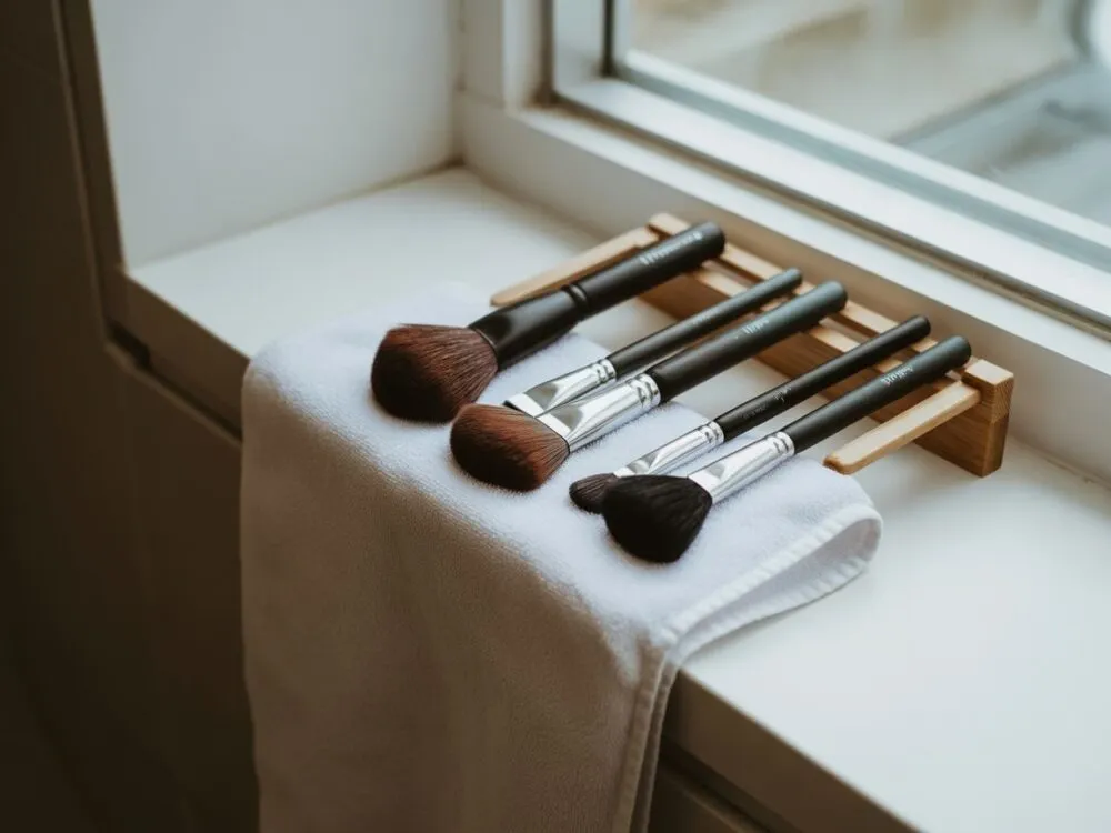 Prawidłowe suszenie pędzli do makijażu