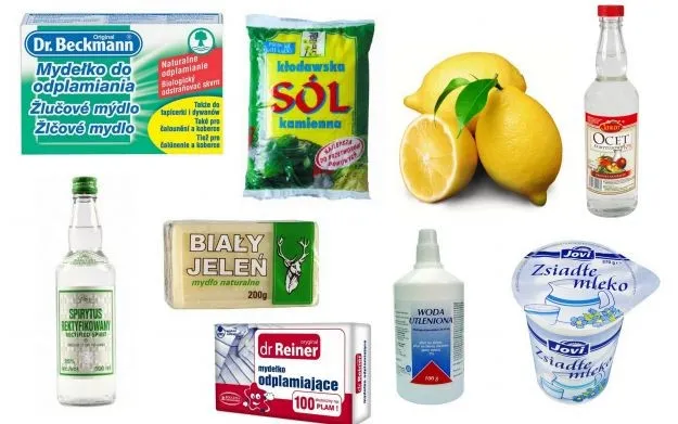 naturalne metody odplamiania ubranek niemowlęcych, soda oczyszczona ocet cytryna
