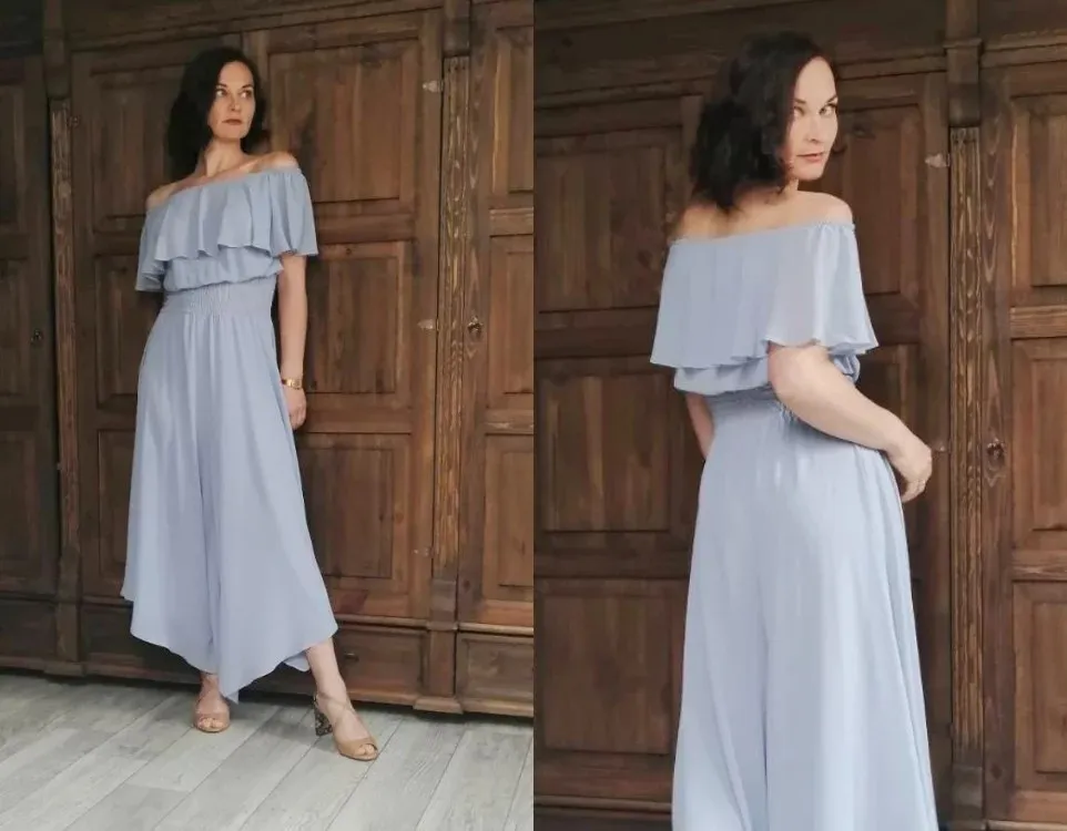 Sukienki przed i po przer&oacute;bce na kombinezon