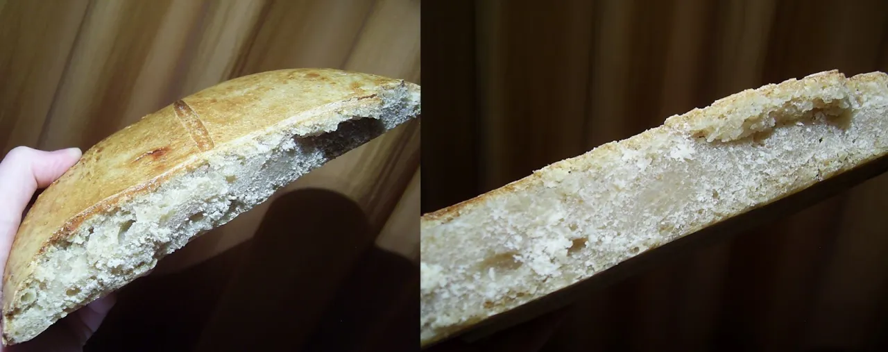 problemy z pieczeniem chleba zakalec