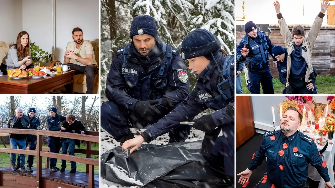 Policjanci na patrolu w dzień i w nocy