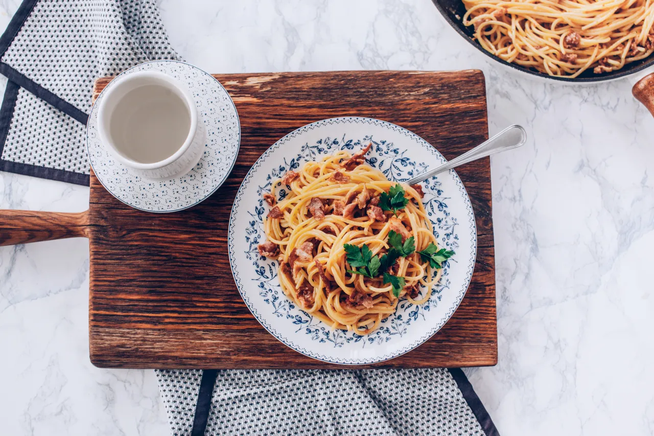 spaghetti carbonara ania gotuje