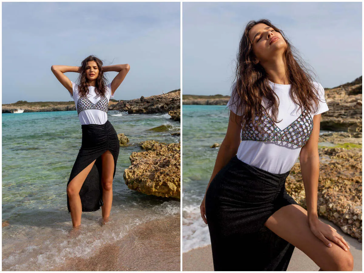 kobieta w idealnie dopasowanej sp&oacute;dnicy