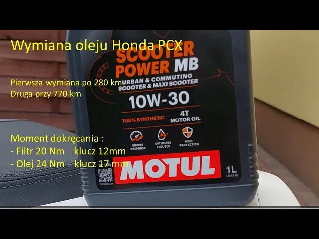 Zdjęcie Wymiana oleju w Honda PCX – co ile kilometrów i dlaczego to ważne