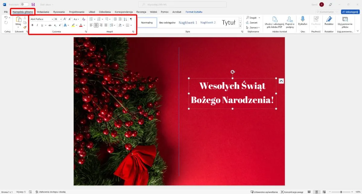 Zdjęcie Jak zrobić kartkę świąteczną w PowerPoint - proste kroki, aby zachwycić bliskich