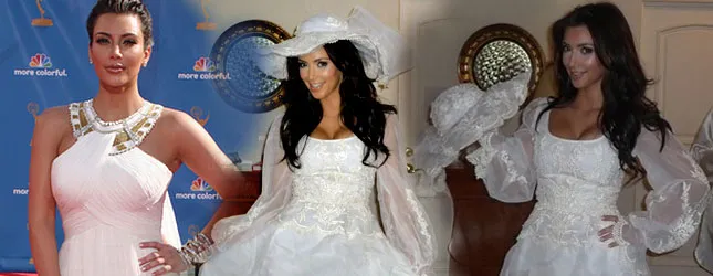 Zdjęcie Suknia ślubna Kim Kardashian: cena, projekt i wyjątkowe detale