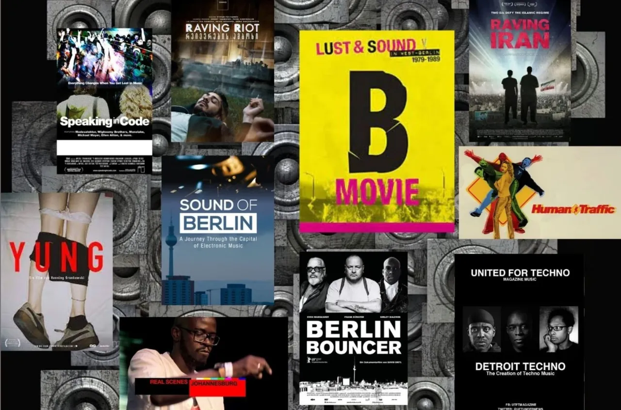 plakaty film&oacute;w o muzyce elektronicznej fabularne