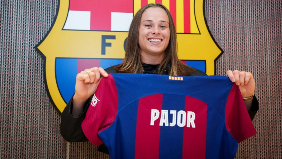 Ewa Pajor w koszulce FC Barcelona