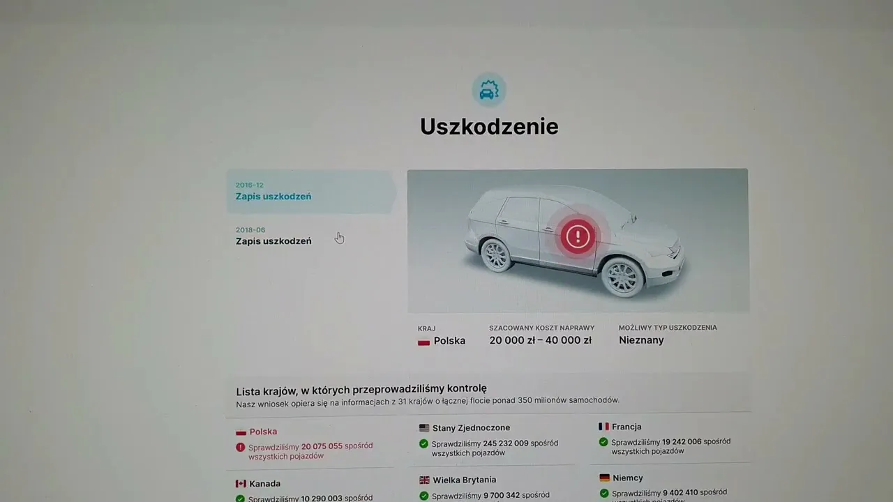 porównanie raportów VIN autoDNA carvertical
