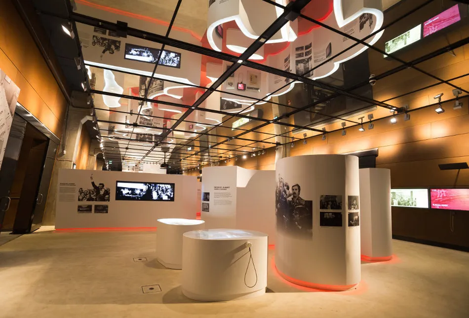 Europejskie Centrum Solidarności wnętrze wystawa