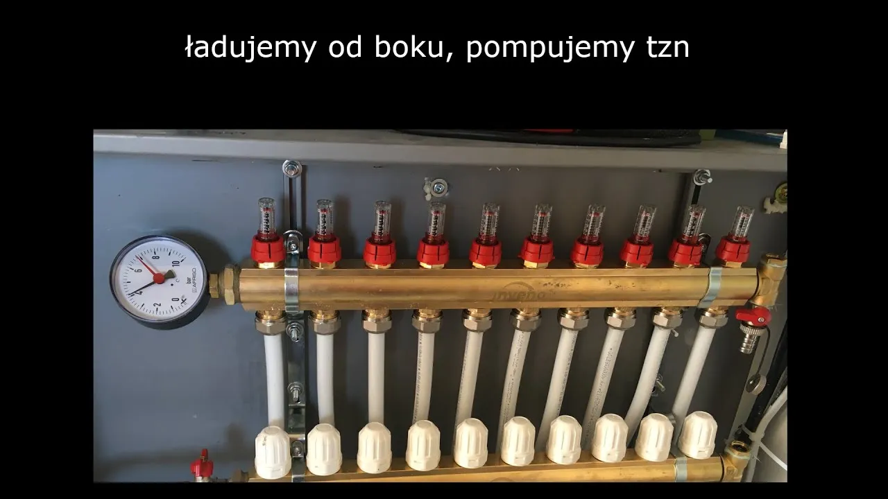 pr&oacute;ba ciśnieniowa ogrzewania podłogowego