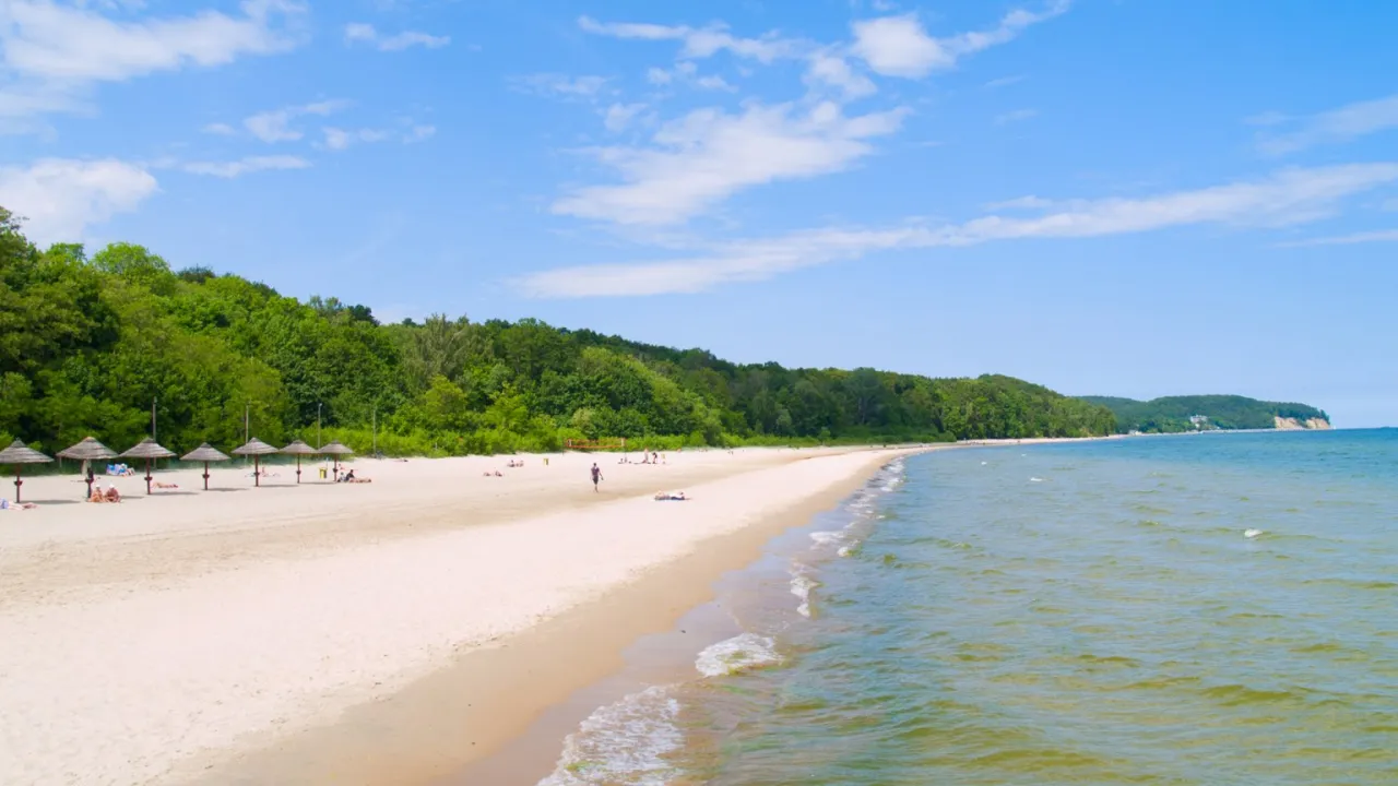 Sopot plaża Tr&oacute;jmiejski Park Krajobrazowy