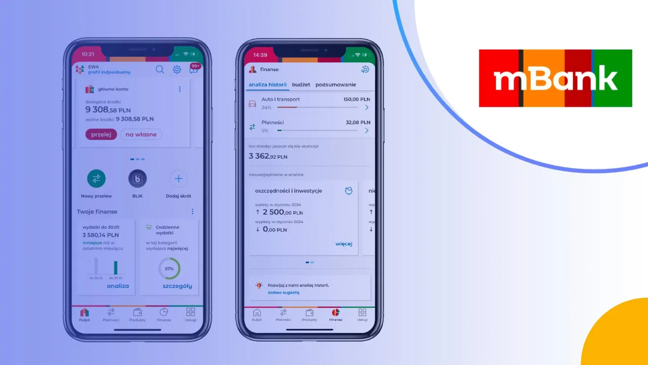 mBank aplikacja mobilna numer konta