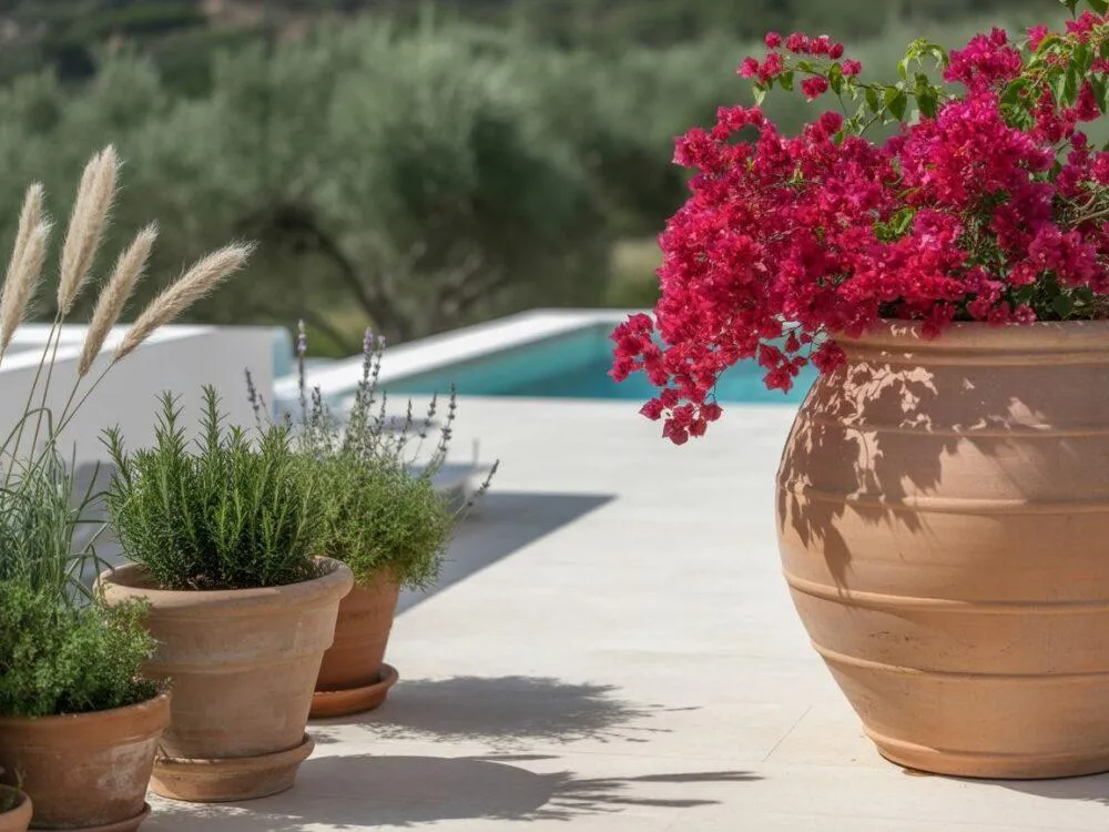 Kwiaty i byliny odporne na wiatr na tarasie