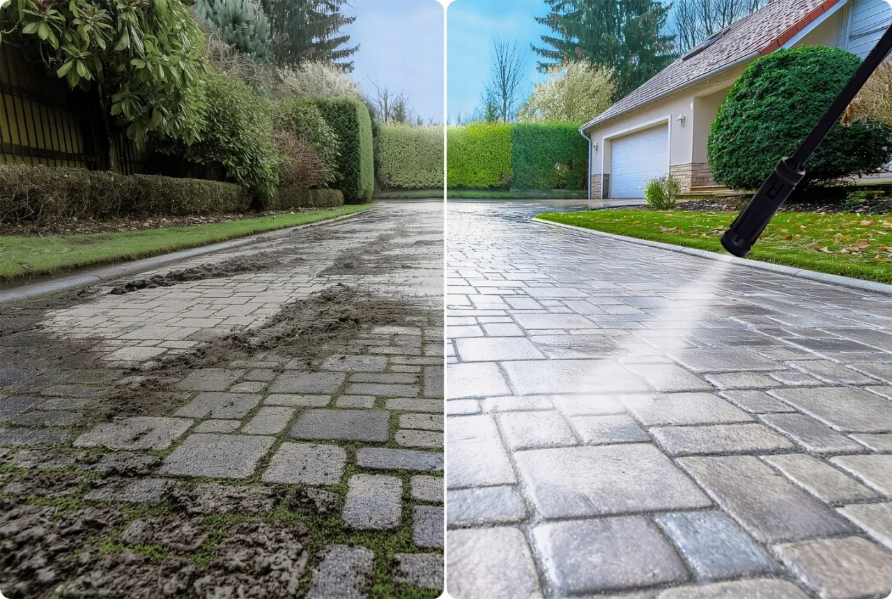 myjka ciśnieniowa do samochodu kostki elewacji