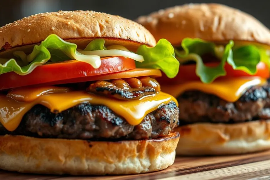 formowanie kotleta burgera z wgłębieniem