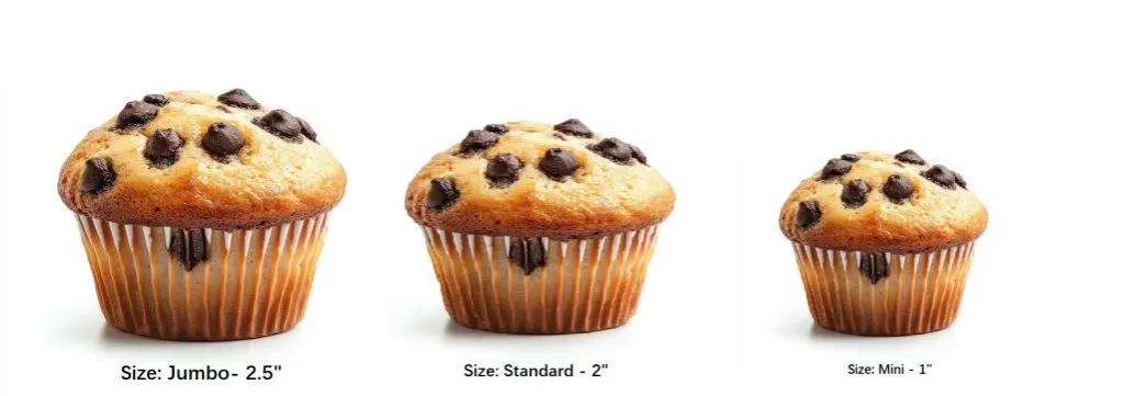 foremki do babeczek r&oacute;żne rozmiary, mini jumbo standardowe muffiny