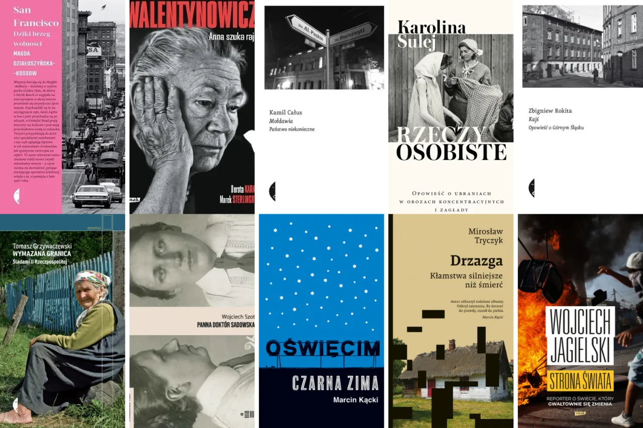 polskie książki reportaż okładki