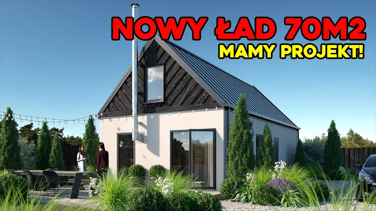 projekt prostego domu do 70m2