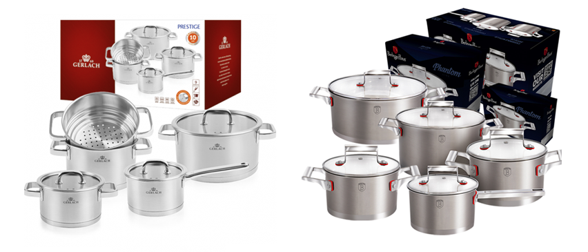 rodzaje materiałów garnki kuchenne