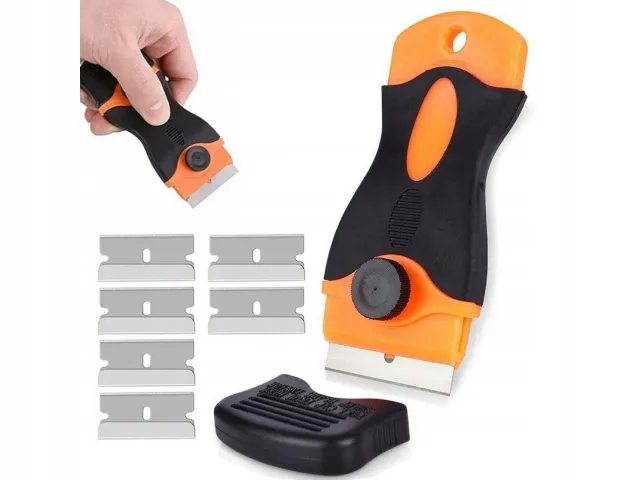 narzędzia do bezpiecznego usuwania kleju z okien