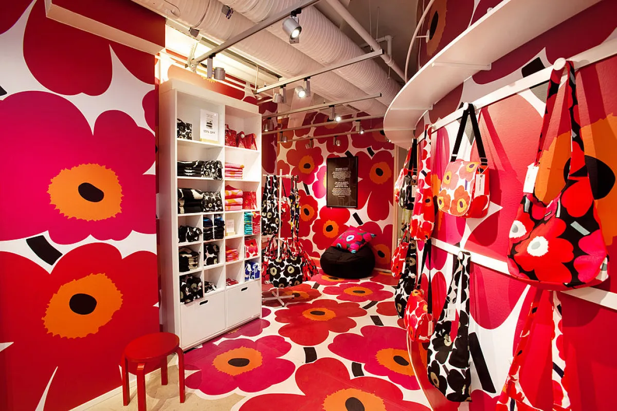 fiński design wnętrza Marimekko Iittala