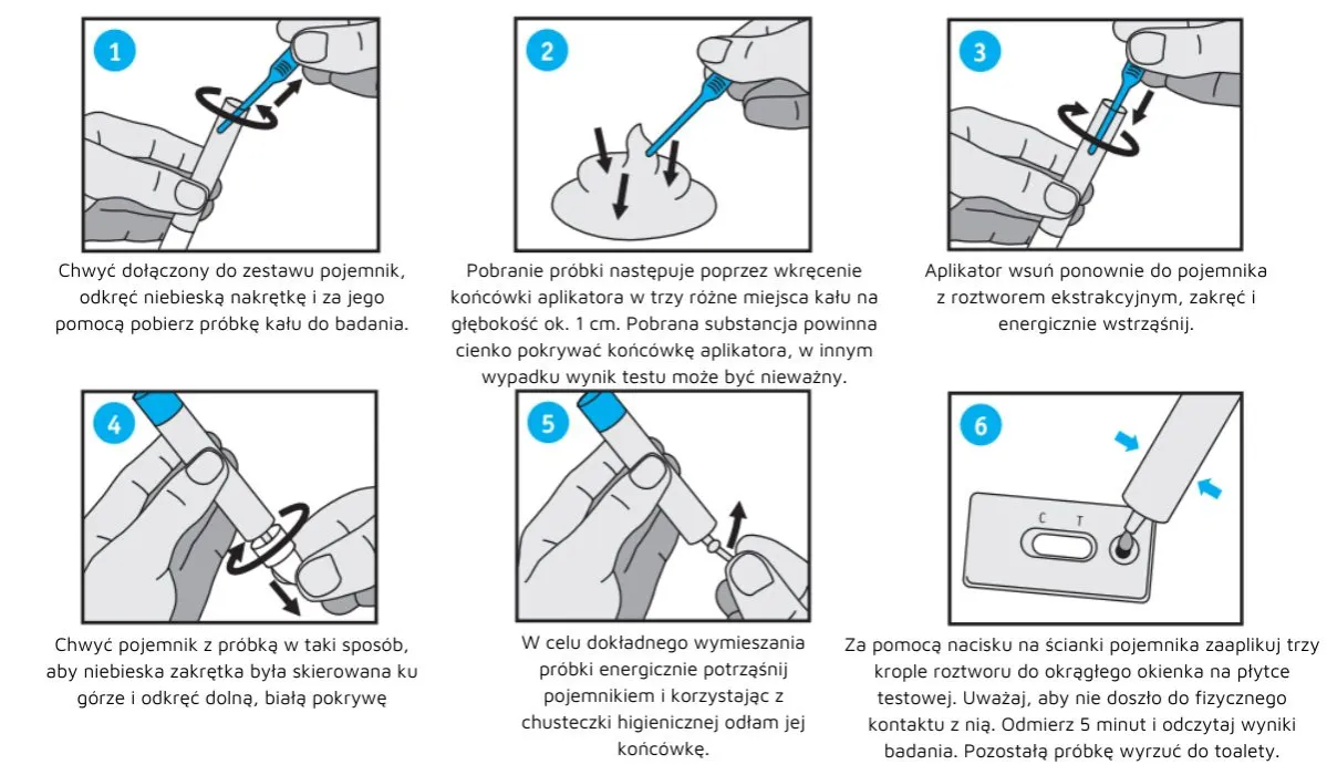 domowy test na krew utajoną w kale vs laboratorium