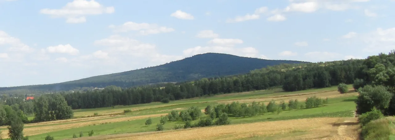 Góry Świętokrzyskie Łysica widok