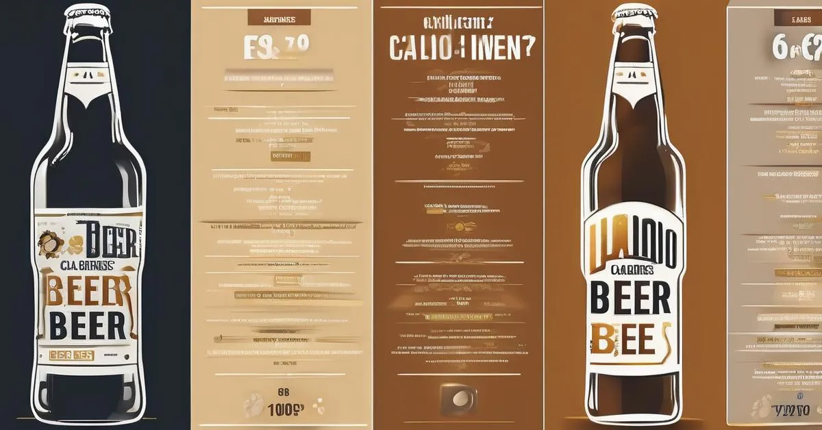 Kaloryczność różnych rodzajów piwa infografika