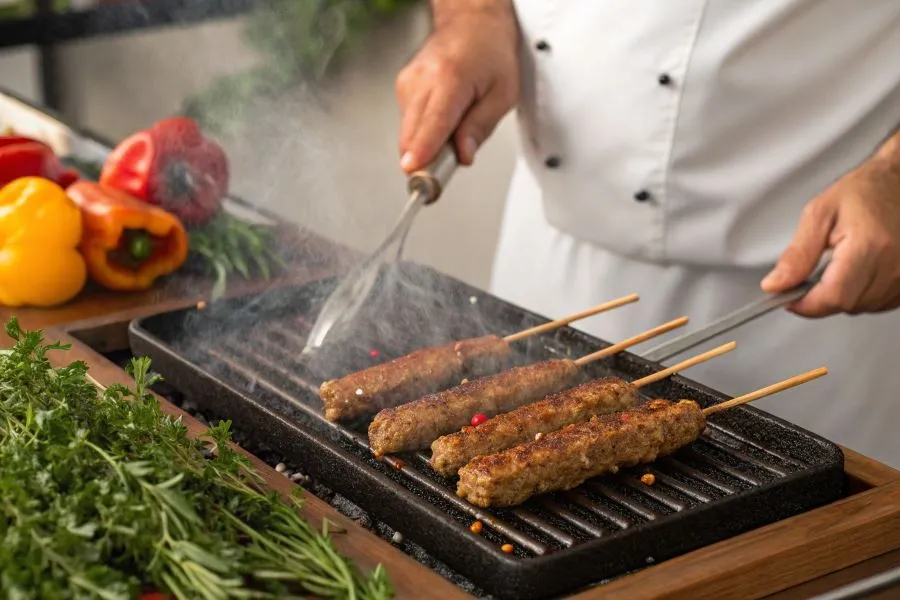 kebab w grillu kontaktowym