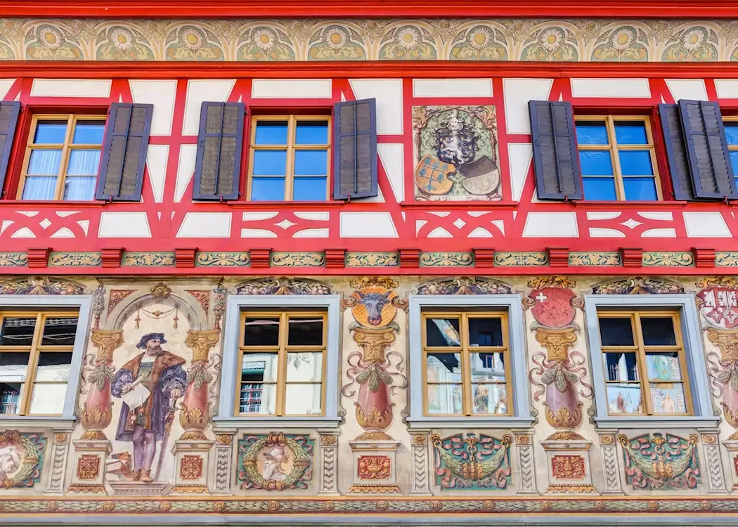 Stein am Rhein freski kamienice