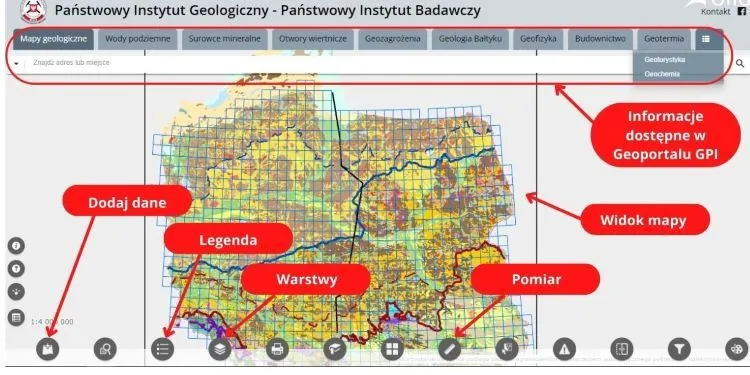 Geoportal mapa geologiczna