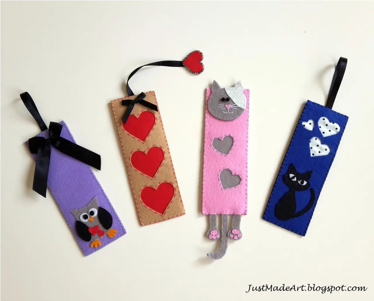 zakładki z filcu diy