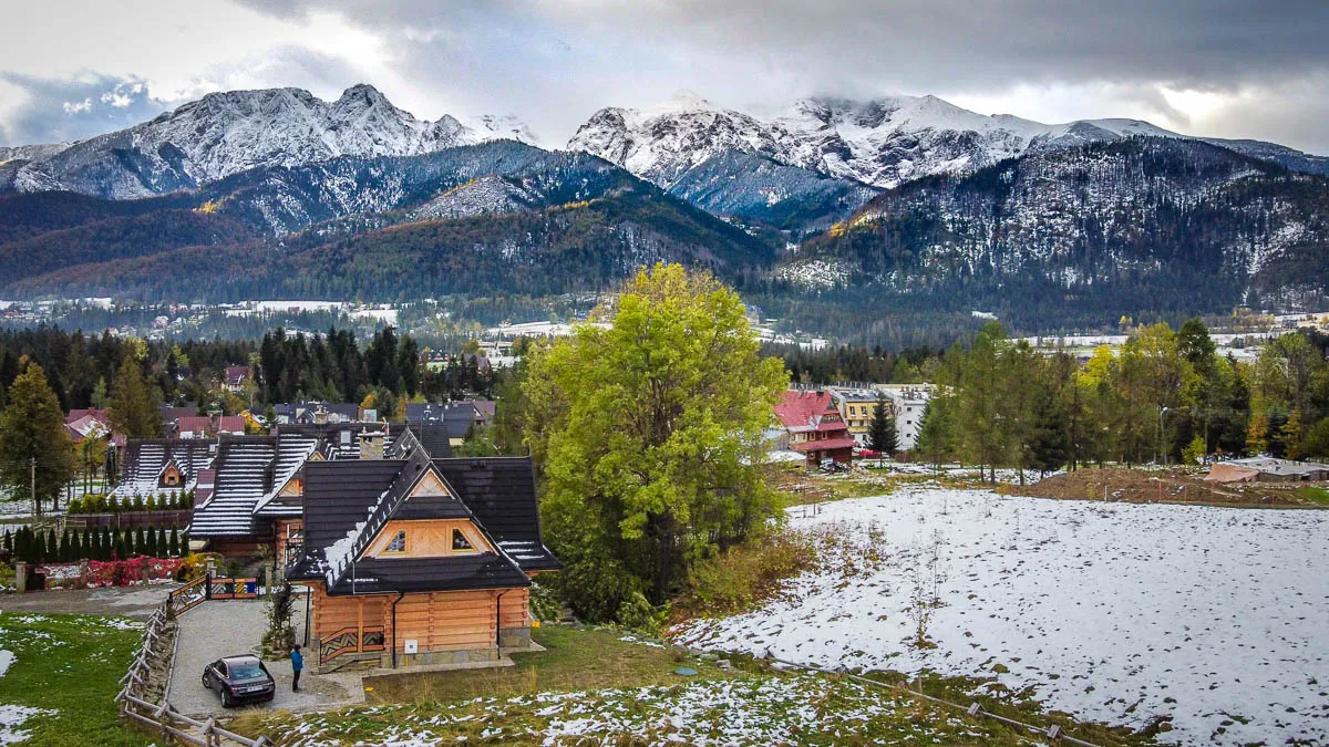 Zakopane widok na Tatry